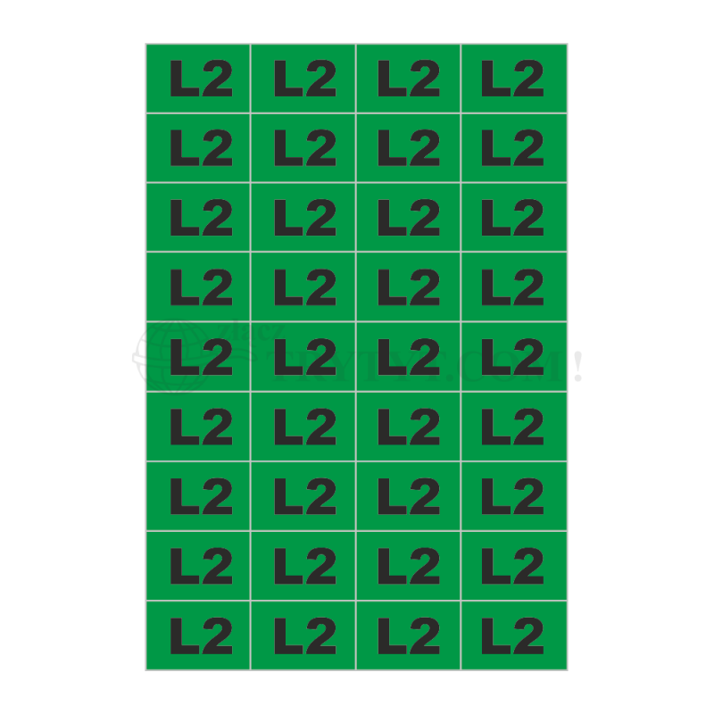 Samolepka " L2 " 30x20mm (NOZ-L2)